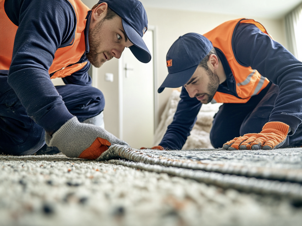 removing old carpet glue